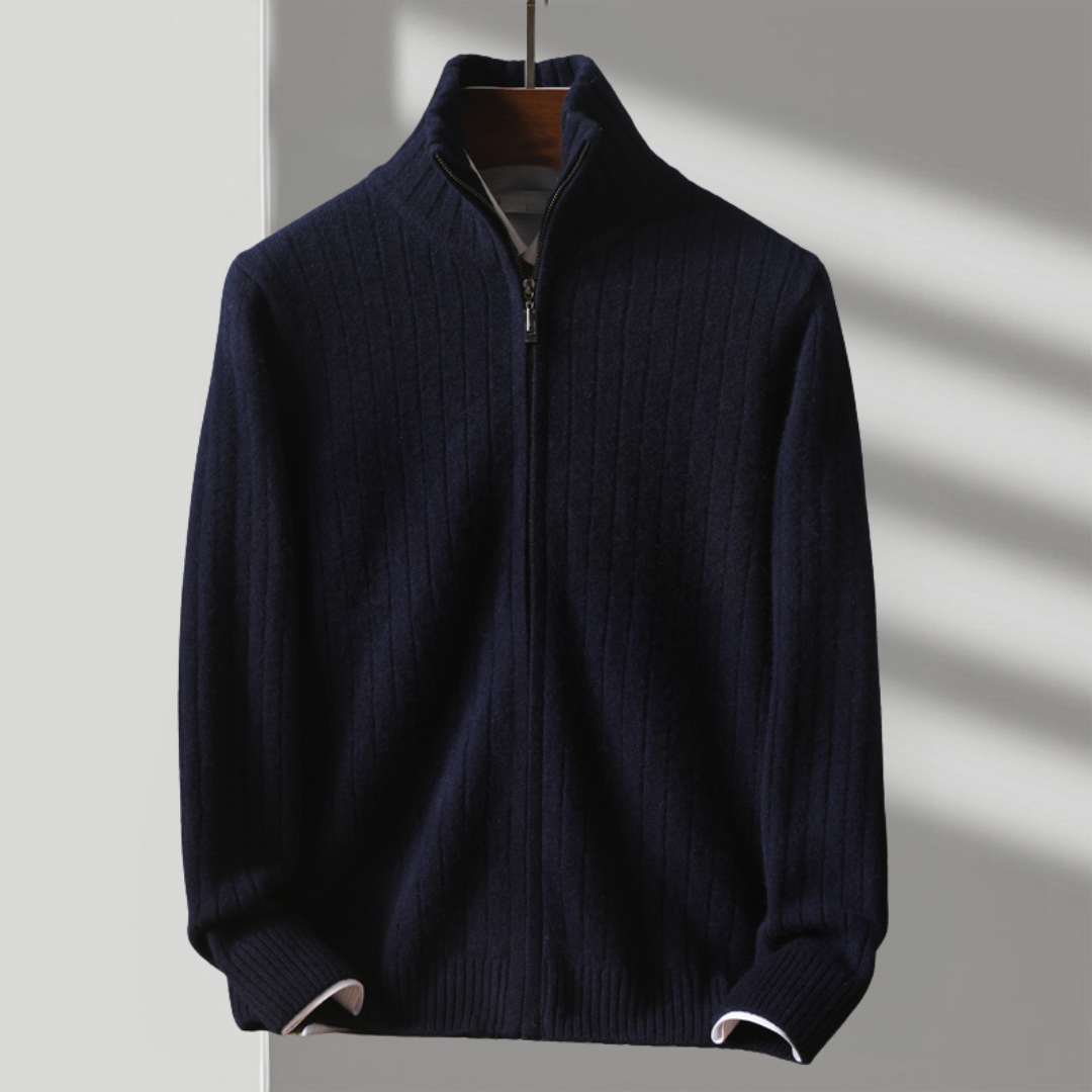 Yani - Veste en laine mérinos tricotée