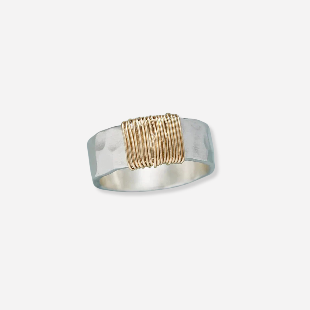 Bague Style Vintage Finition Argentée et Dorée