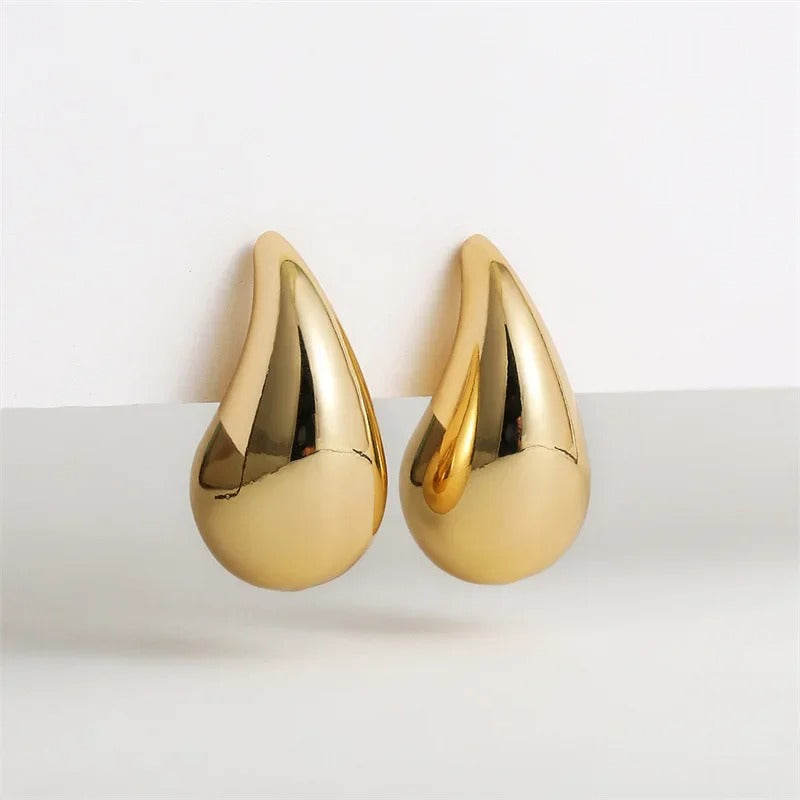 Boucles d’oreilles Goutte d’Eau plaquées or 18K