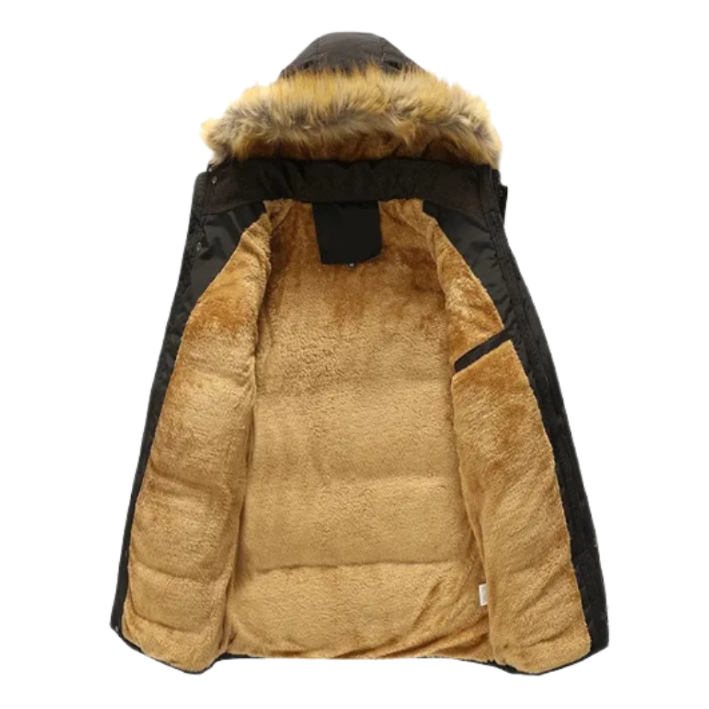 Yani - Elegante wattierte Fleece-Winterjacke