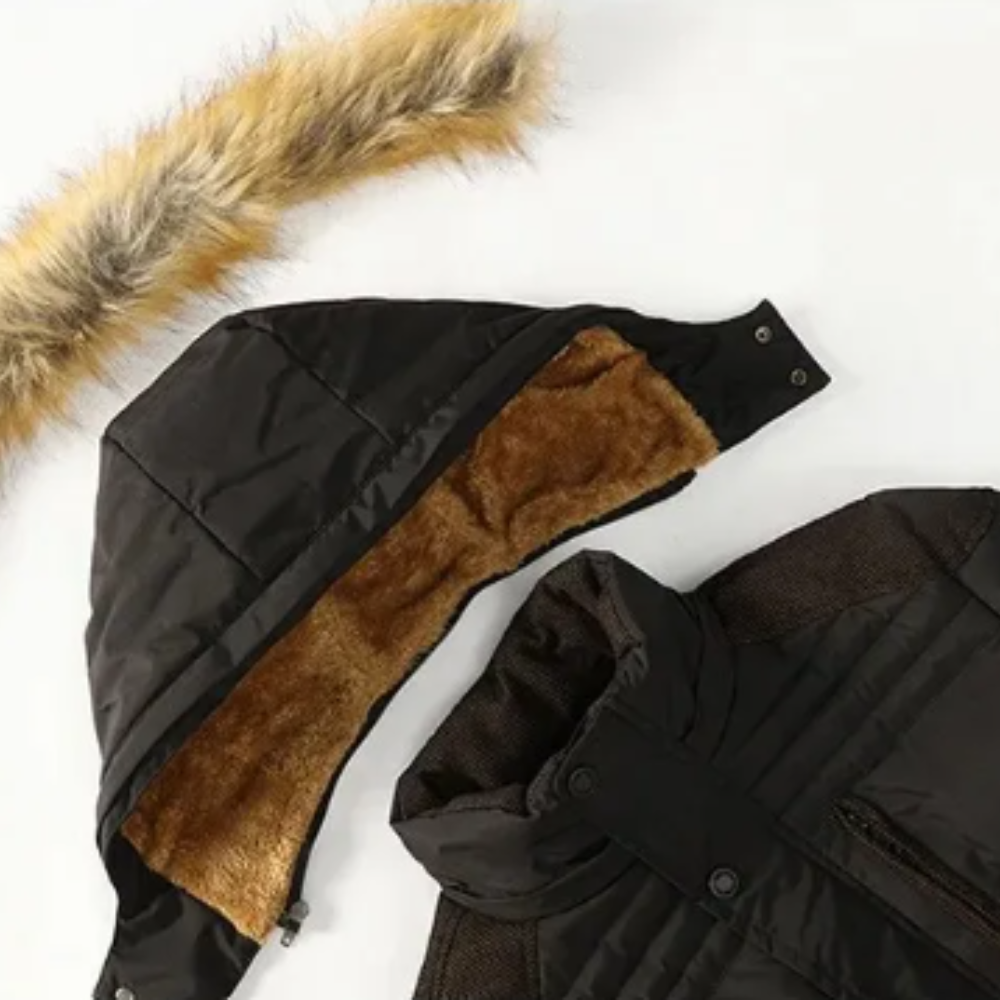 Yani - Elegante wattierte Fleece-Winterjacke
