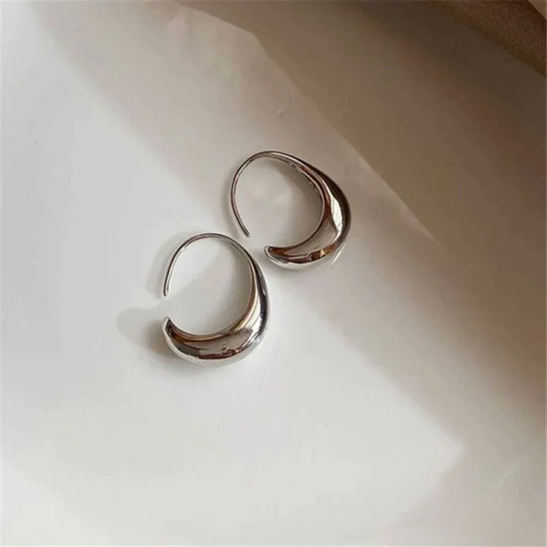 Boucles d'oreilles en finition or et en argent