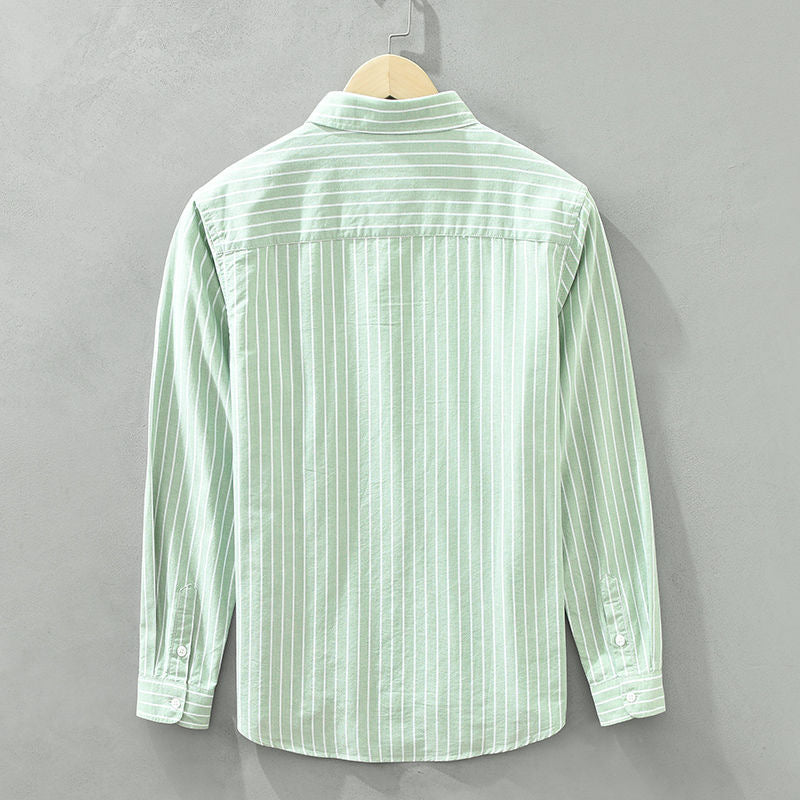 BRUNO | CHEMISE À RAYURES CLASSIQUE EN COTON POUR ÉLÉGANCE ET CONFORT