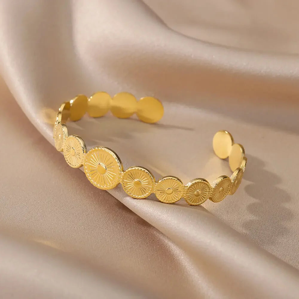 Bague Égyptienne Dorée à 3 Anneaux