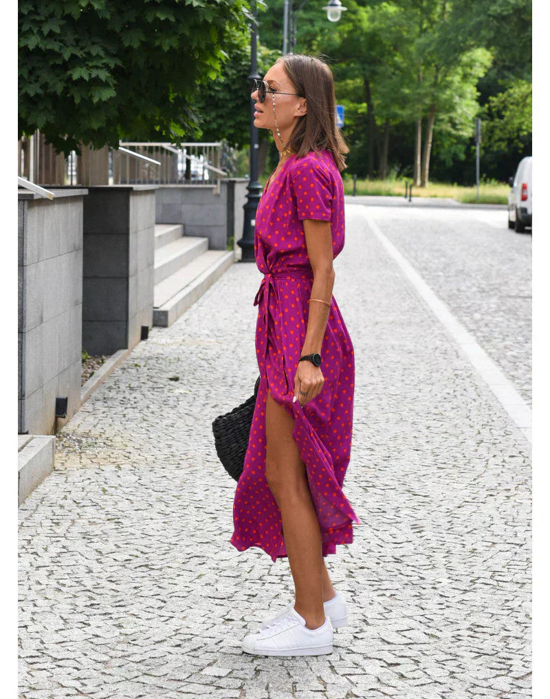 Suzanna | Robe élégante à col en V