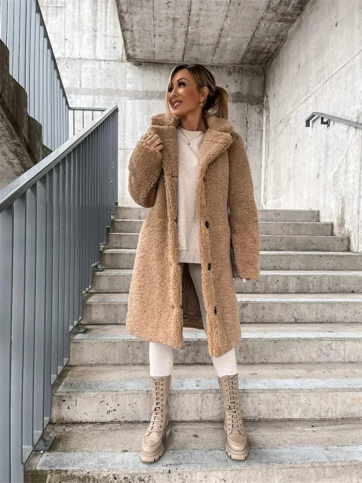 Yani - Manteau Teddy