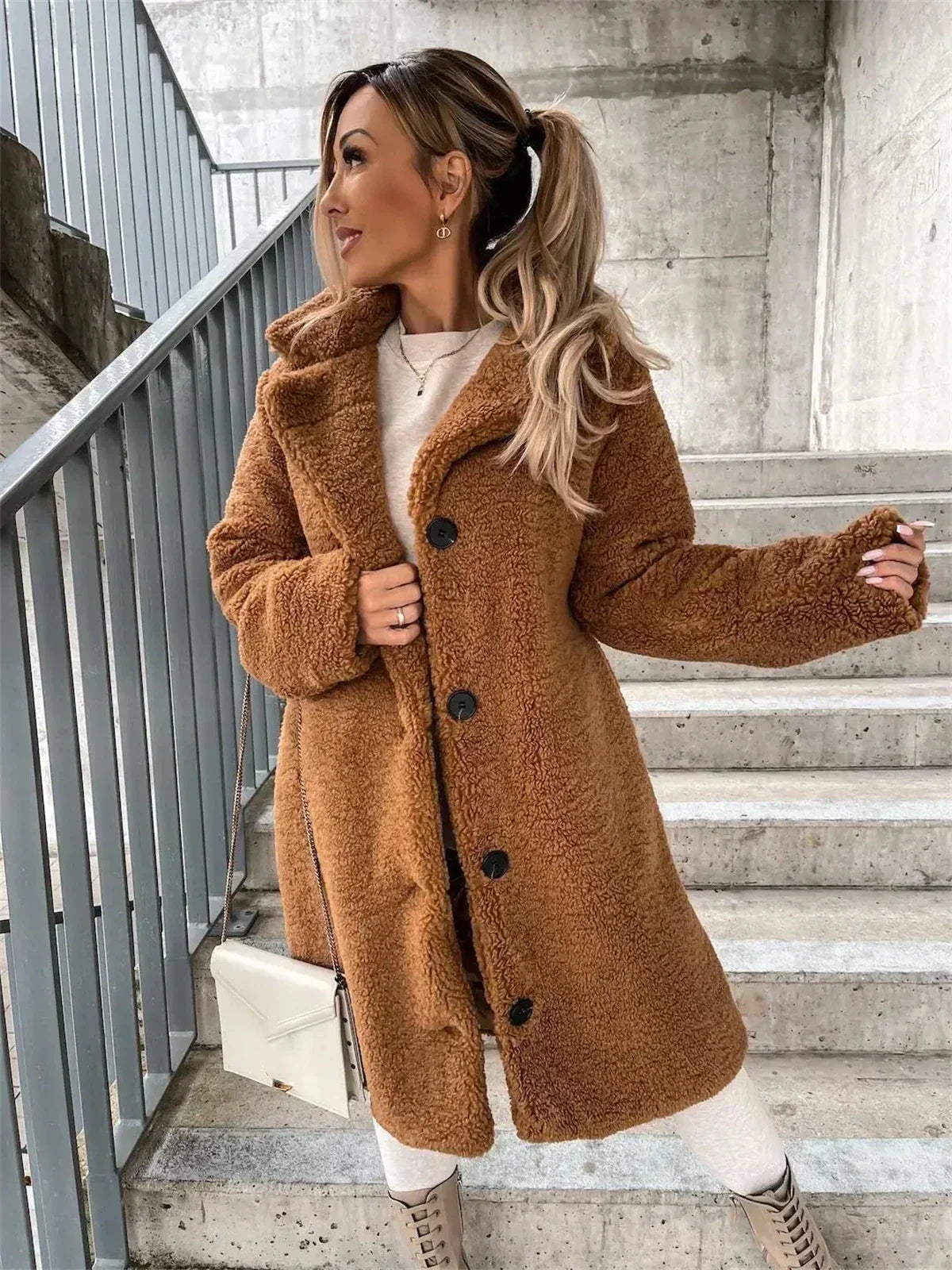 Yani - Manteau Teddy