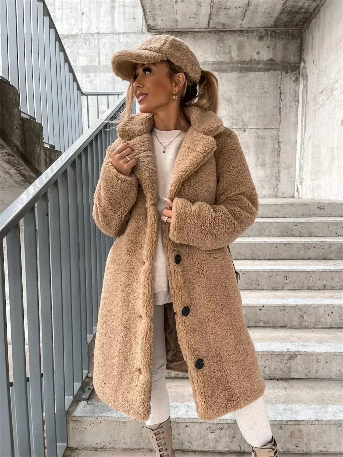 Yani - Manteau Teddy
