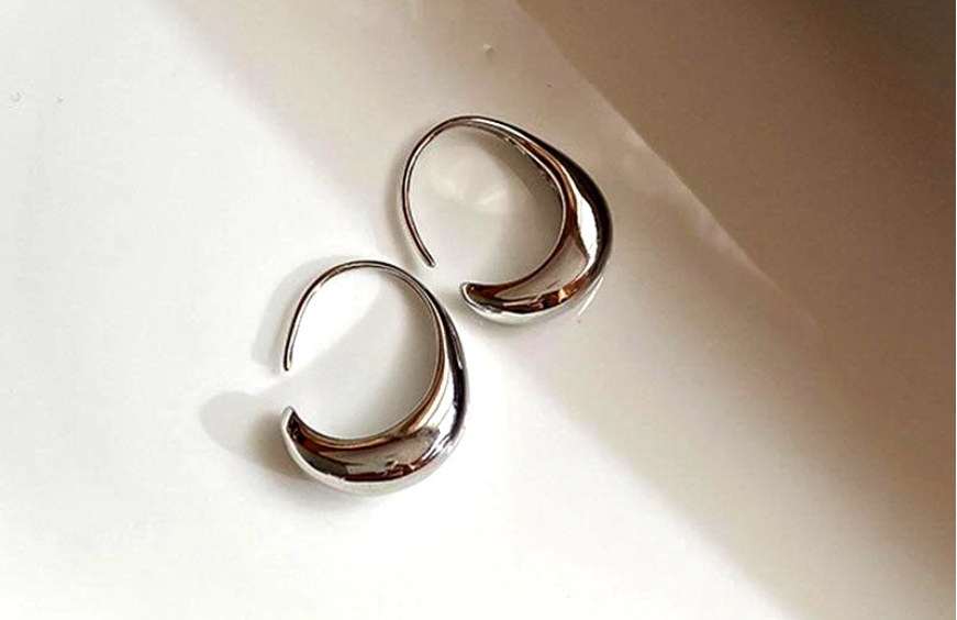 Boucles d'oreilles luxueuses plaquées or 18K