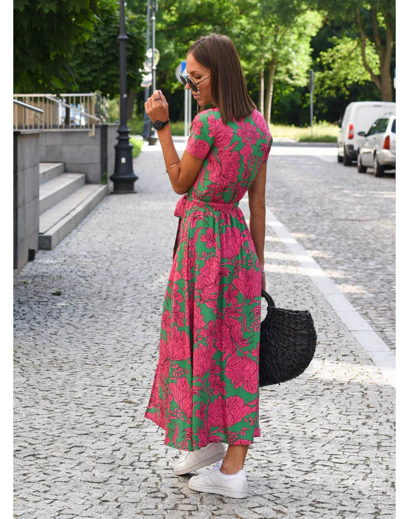 Suzanna | Robe élégante à col en V