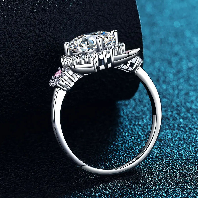 MINA – Bague à oreilles de chat réglable en argent 925
