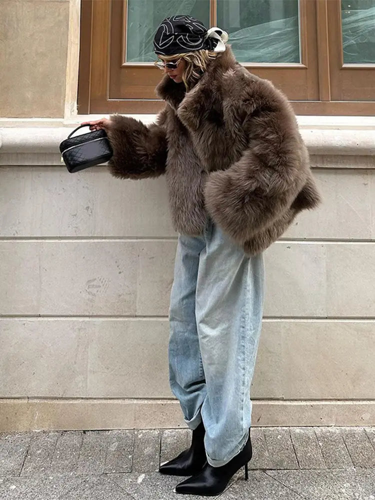 Yani - Manteau en fausse fourrure