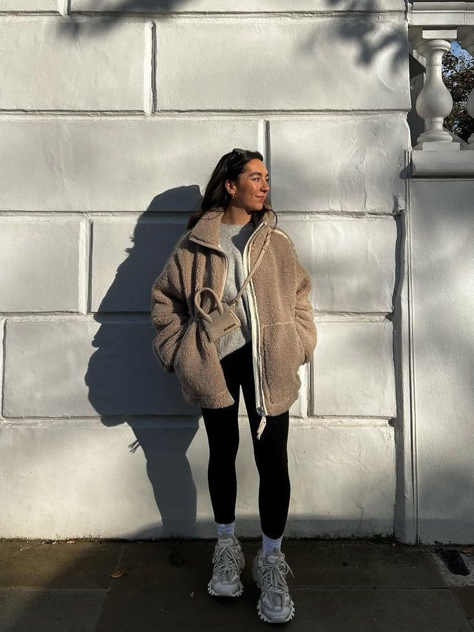 Yani - Veste en Fleece Surdimensionnée et Confortable
