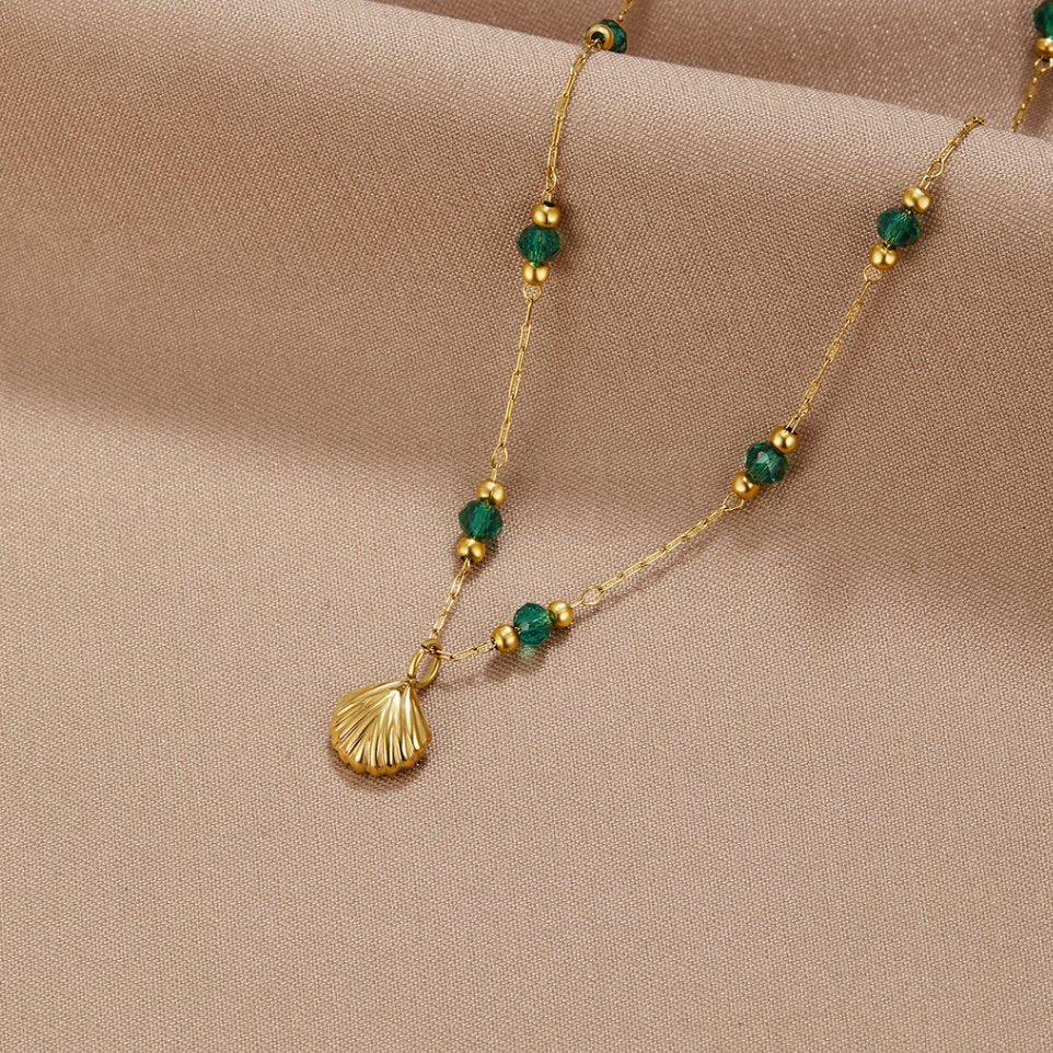 Collier Coquillage plaqué or 18K