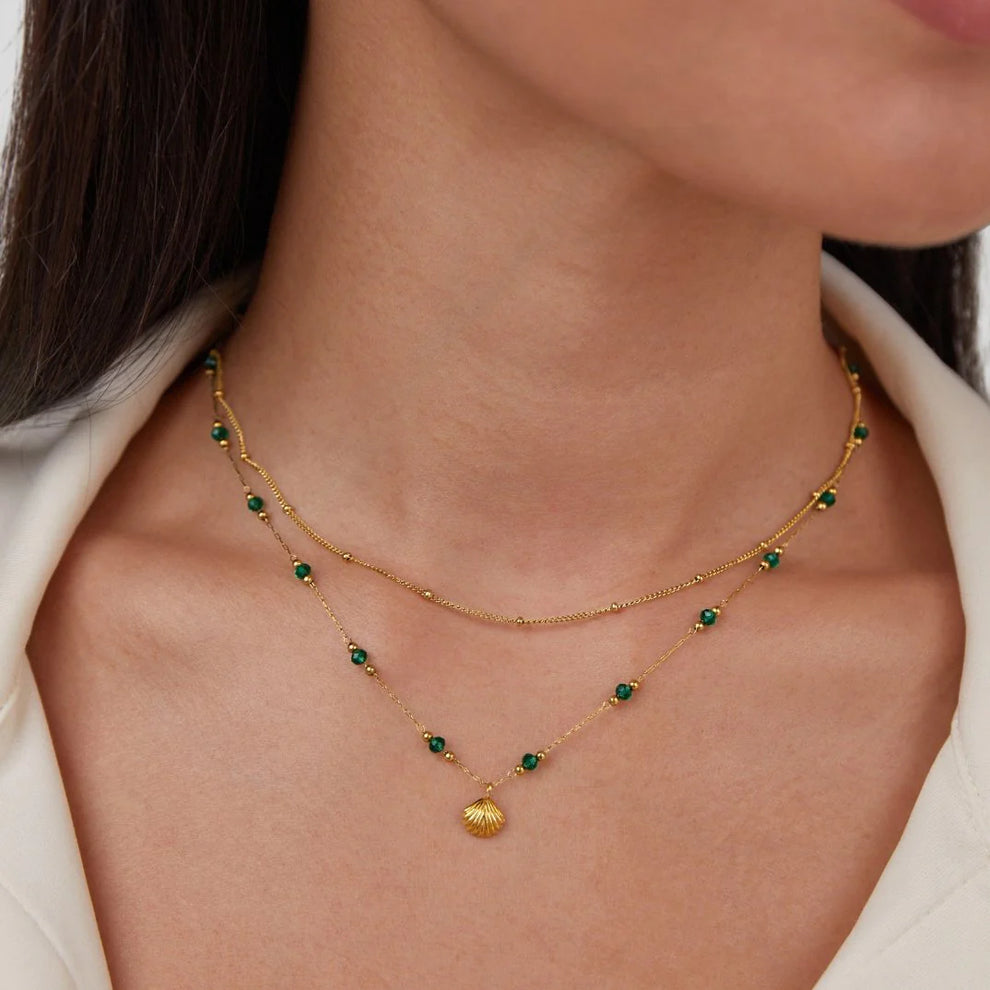 Collier Coquillage plaqué or 18K