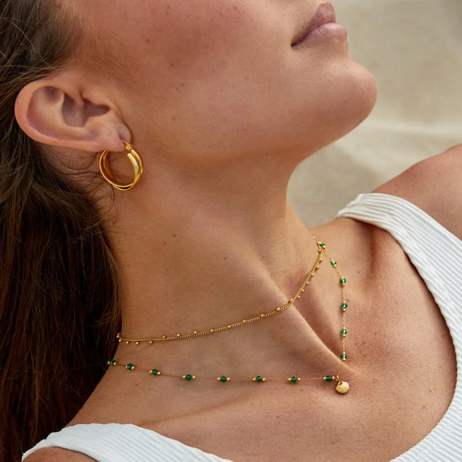 Collier Coquillage plaqué or 18K