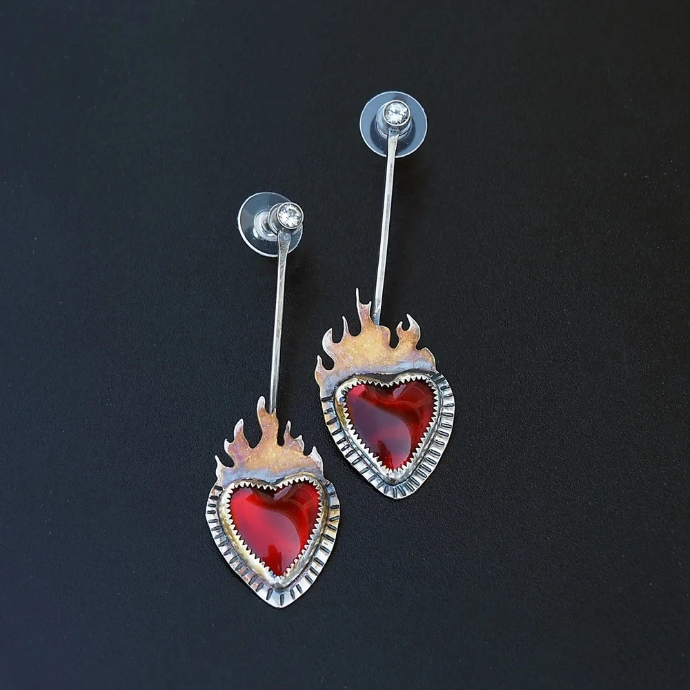 Boucles d'oreilles Vintage Feuerherz