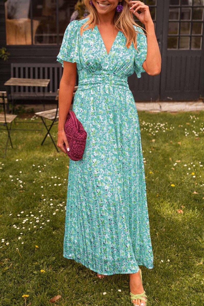 Pauline - Robe Longue à Imprimé Floral