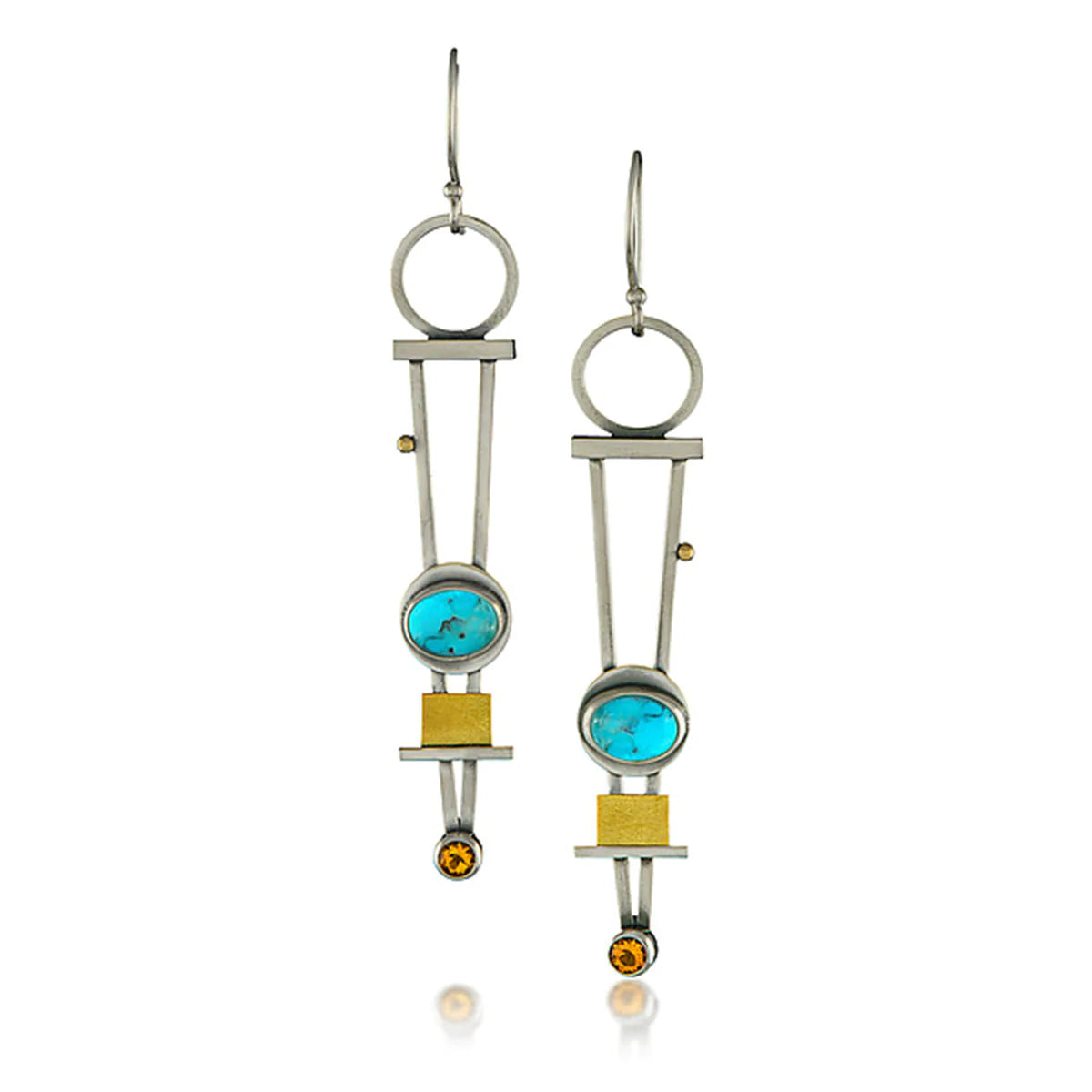 „Antique“ géométriques boucles d'oreilles
