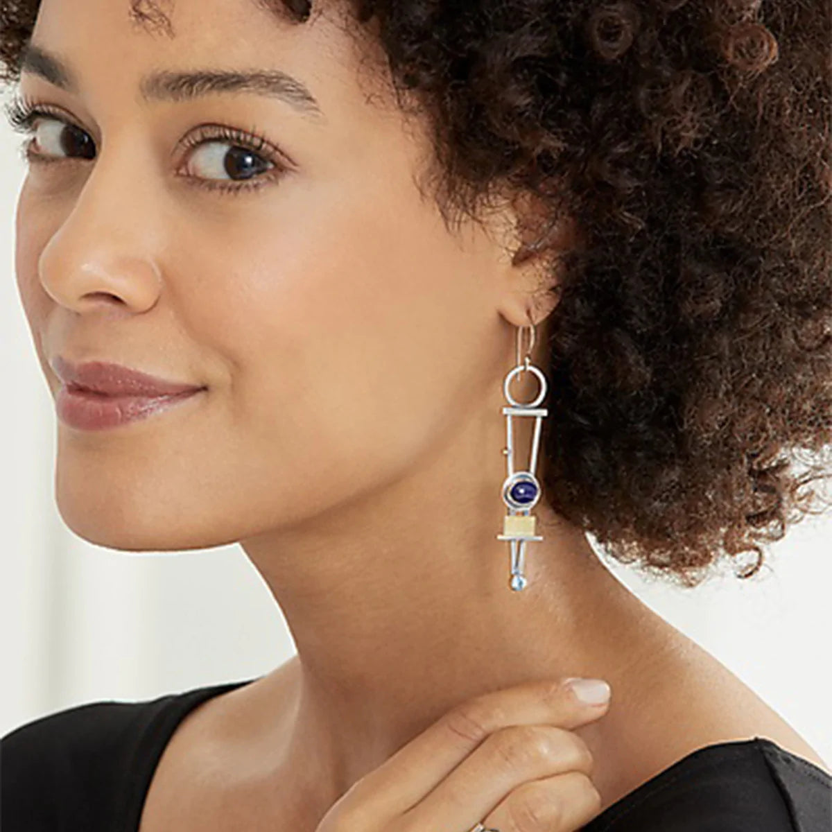 „Antique“ géométriques boucles d'oreilles
