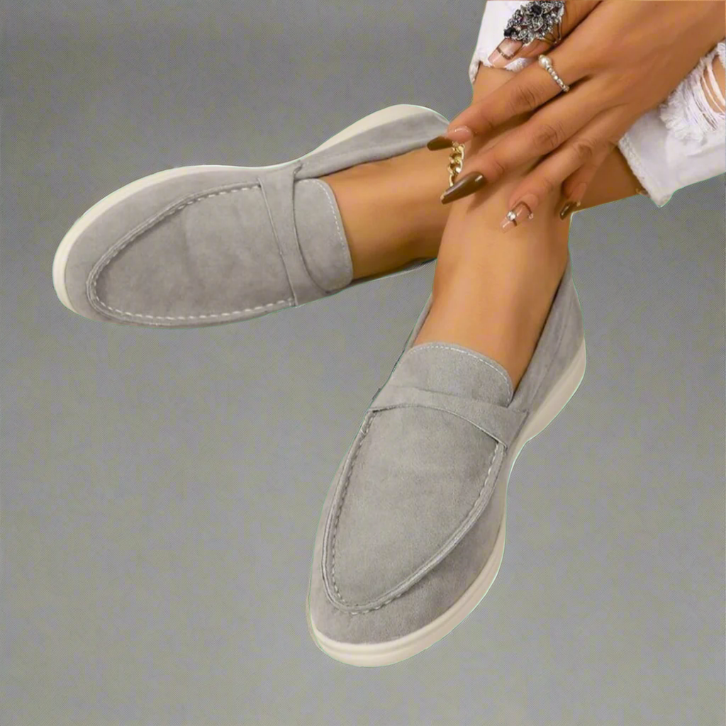 Hannah™ Mocassins en suède élégants faits à la main