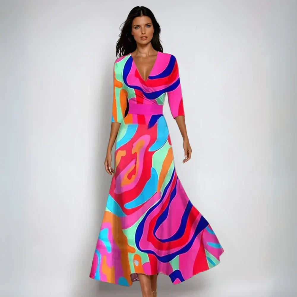Emily | Floral Flare Robe