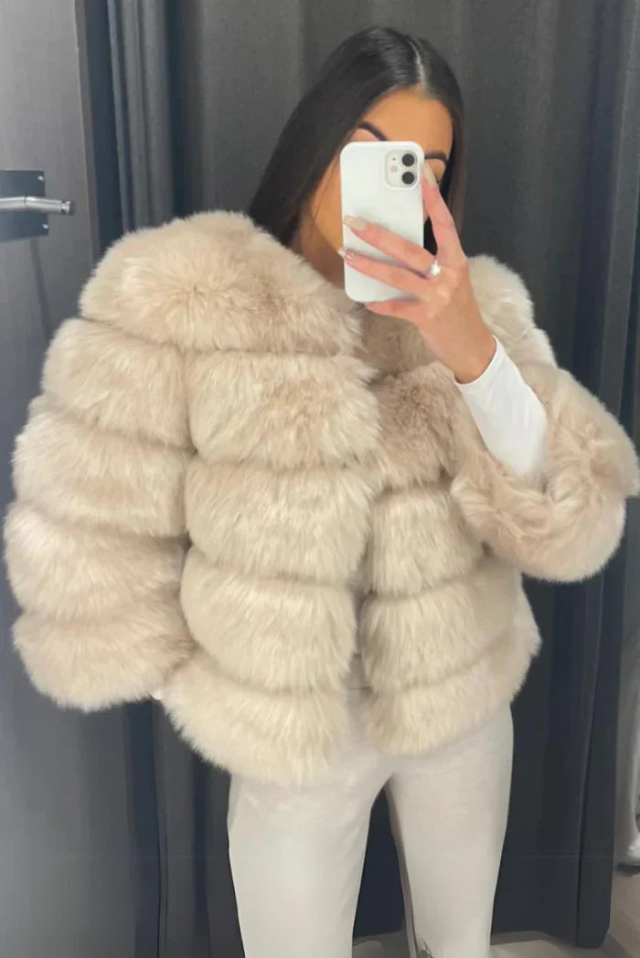 Yani -  Veste en Fausse Fourrure Confortable