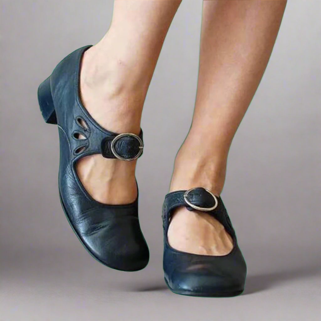 Denisa™ Sandales en cuir avec semelle compensée confortable