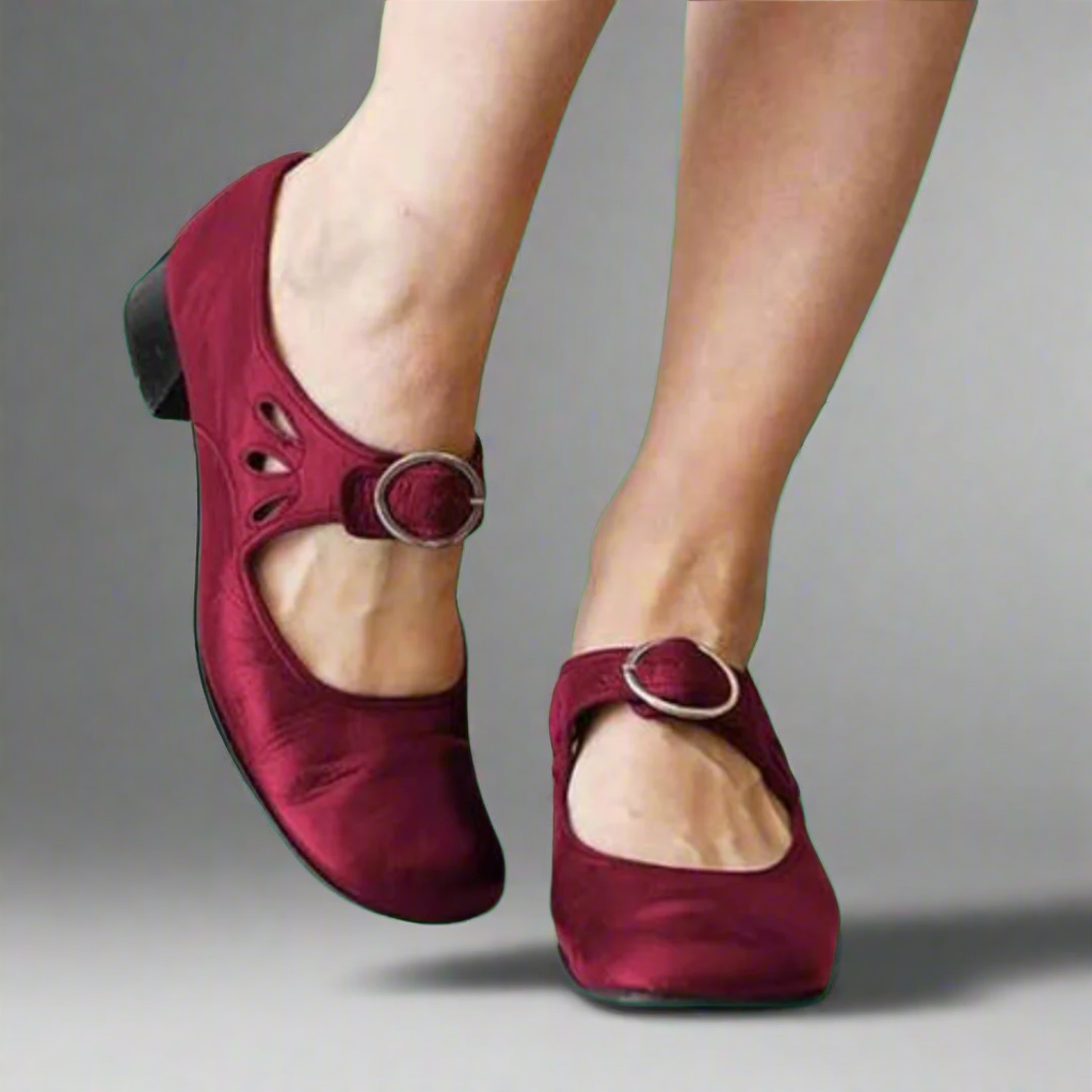 Denisa™ Sandales en cuir avec semelle compensée confortable