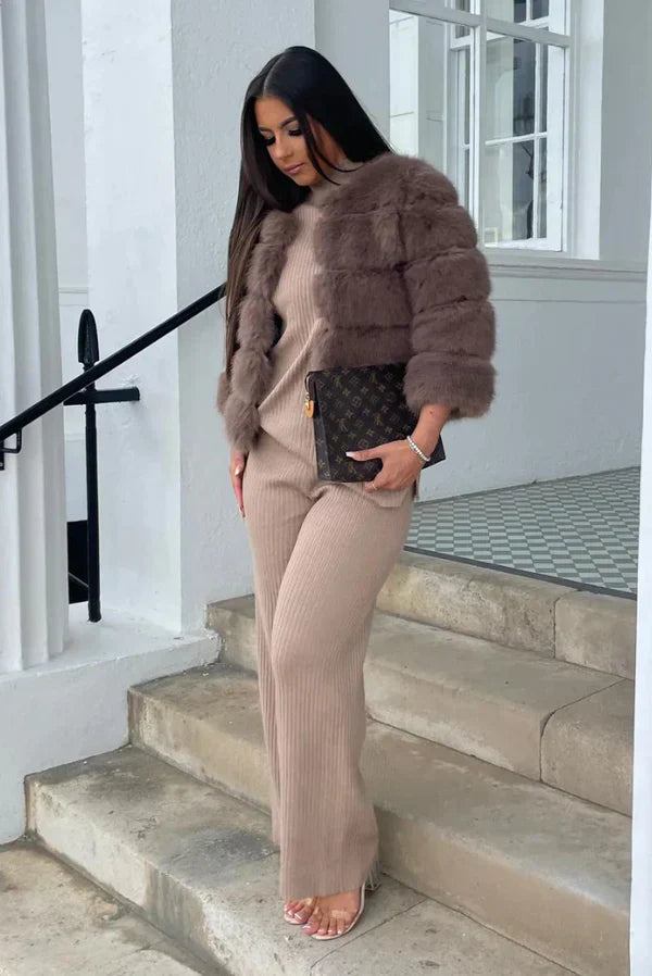Yani -  Veste en Fausse Fourrure Confortable