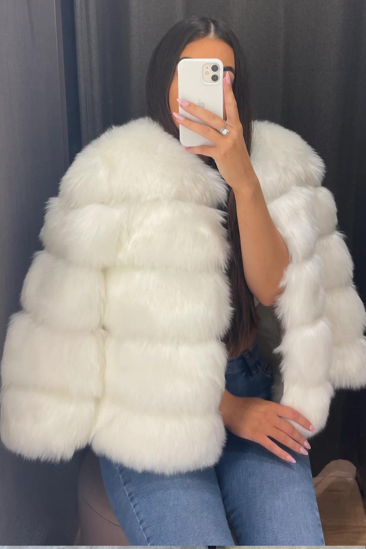 Yani -  Veste en Fausse Fourrure Confortable