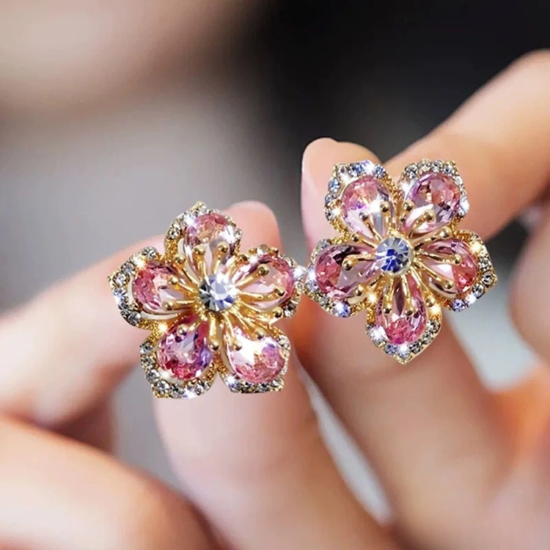 Boucles d'oreilles en Zirkonia Multicolore en Argent Sterling