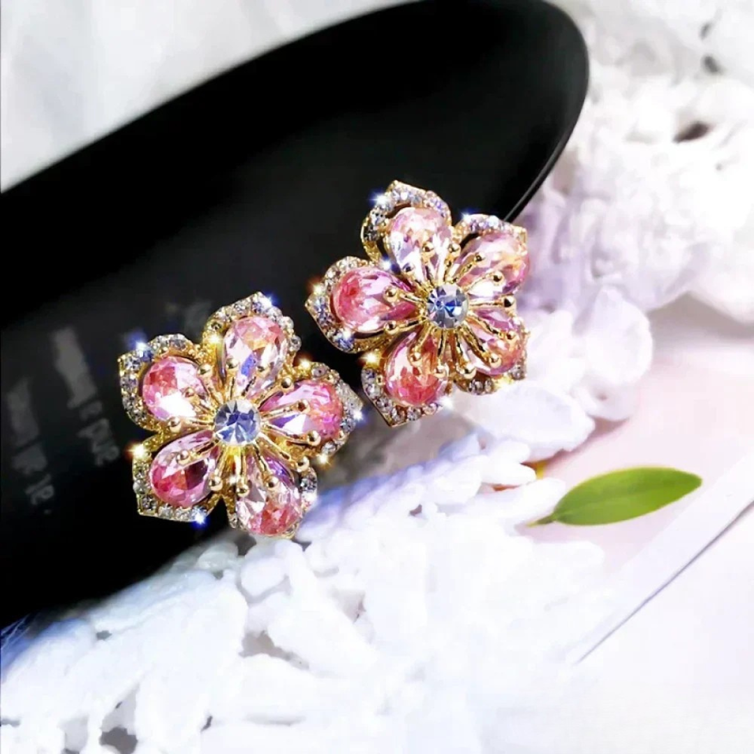 Boucles d'oreilles en Zirkonia Multicolore en Argent Sterling
