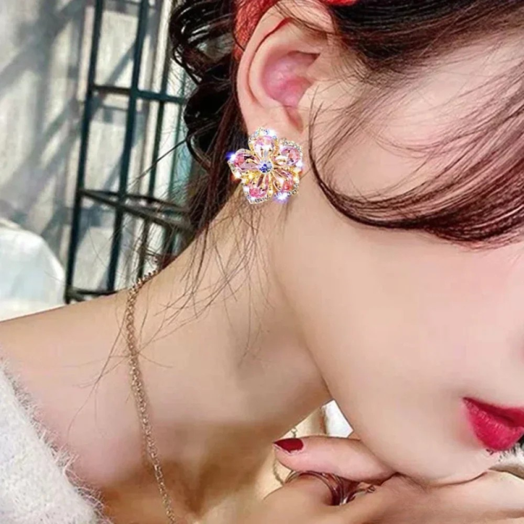 Boucles d'oreilles en Zirkonia Multicolore en Argent Sterling