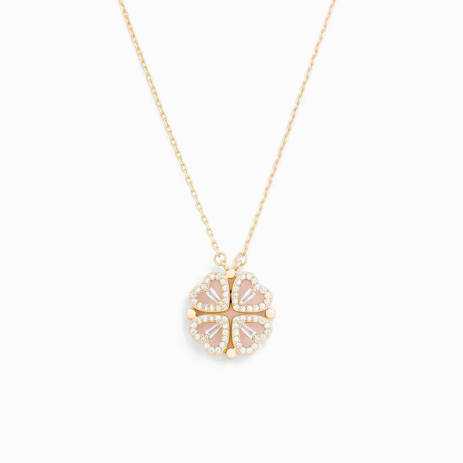 Mon collier coeur de trèfle