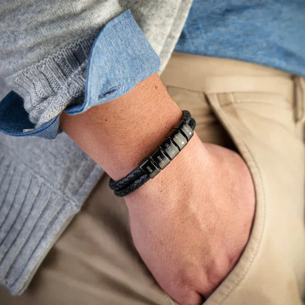 Bracelet en Cuir pour Homme Personnalisable