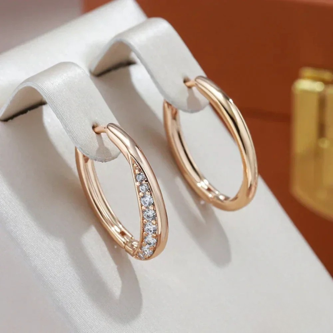 Boucles d'Oreilles dorées Luxe