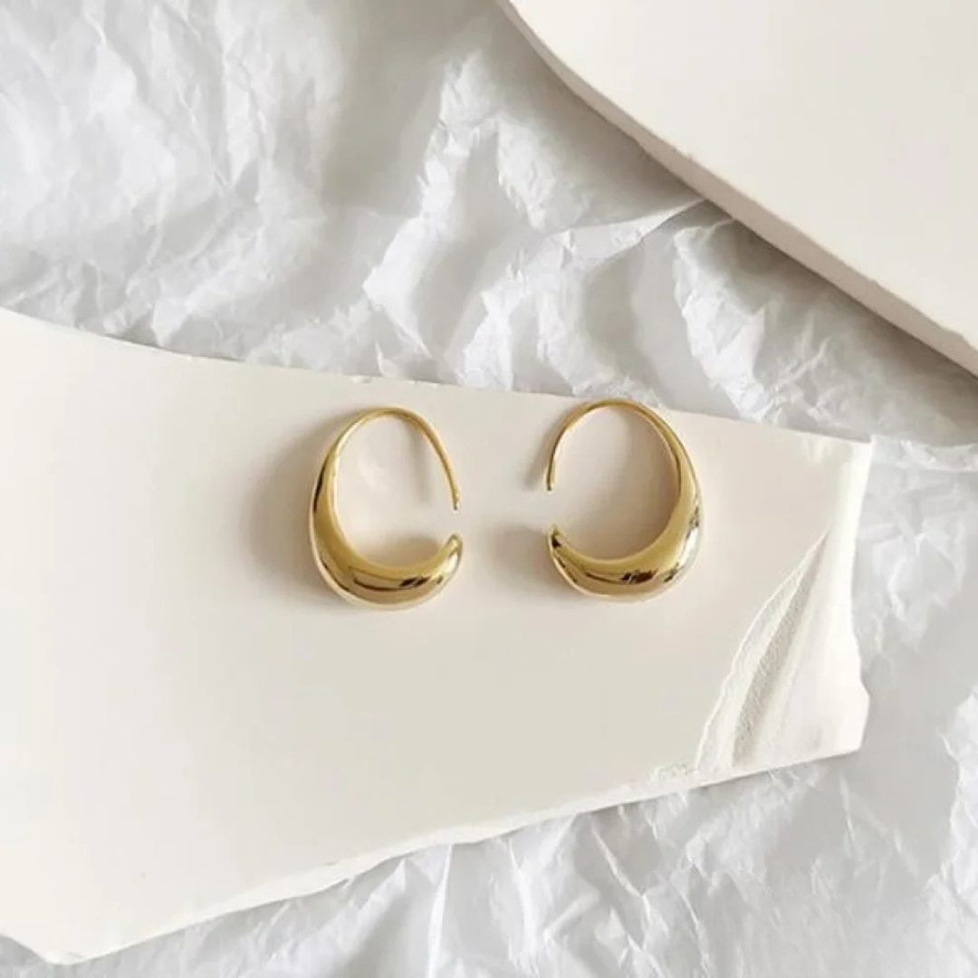 Boucles d'oreilles en finition or et en argent