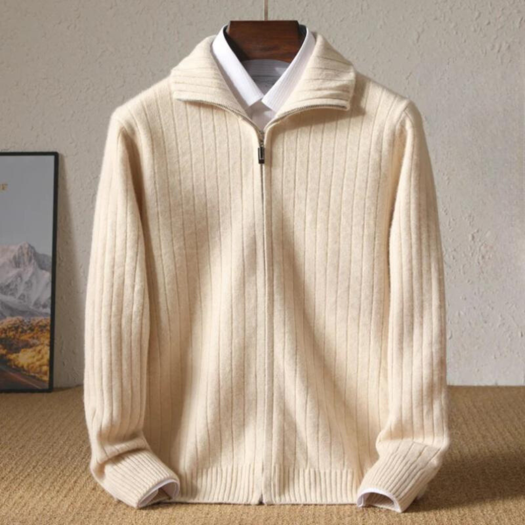Yani - Veste en laine mérinos tricotée