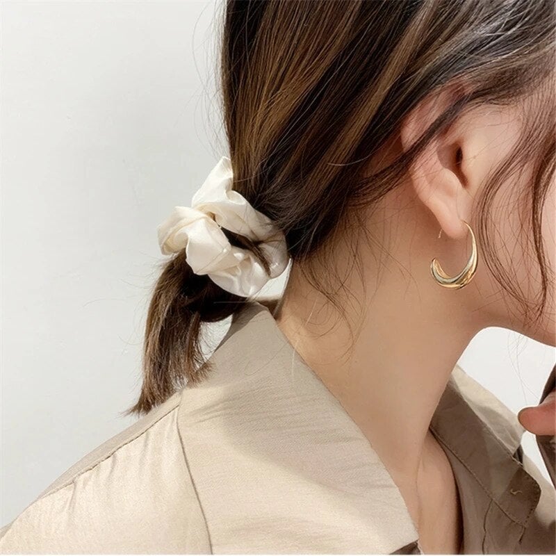 Boucles d'oreilles luxueuses plaquées or 18K