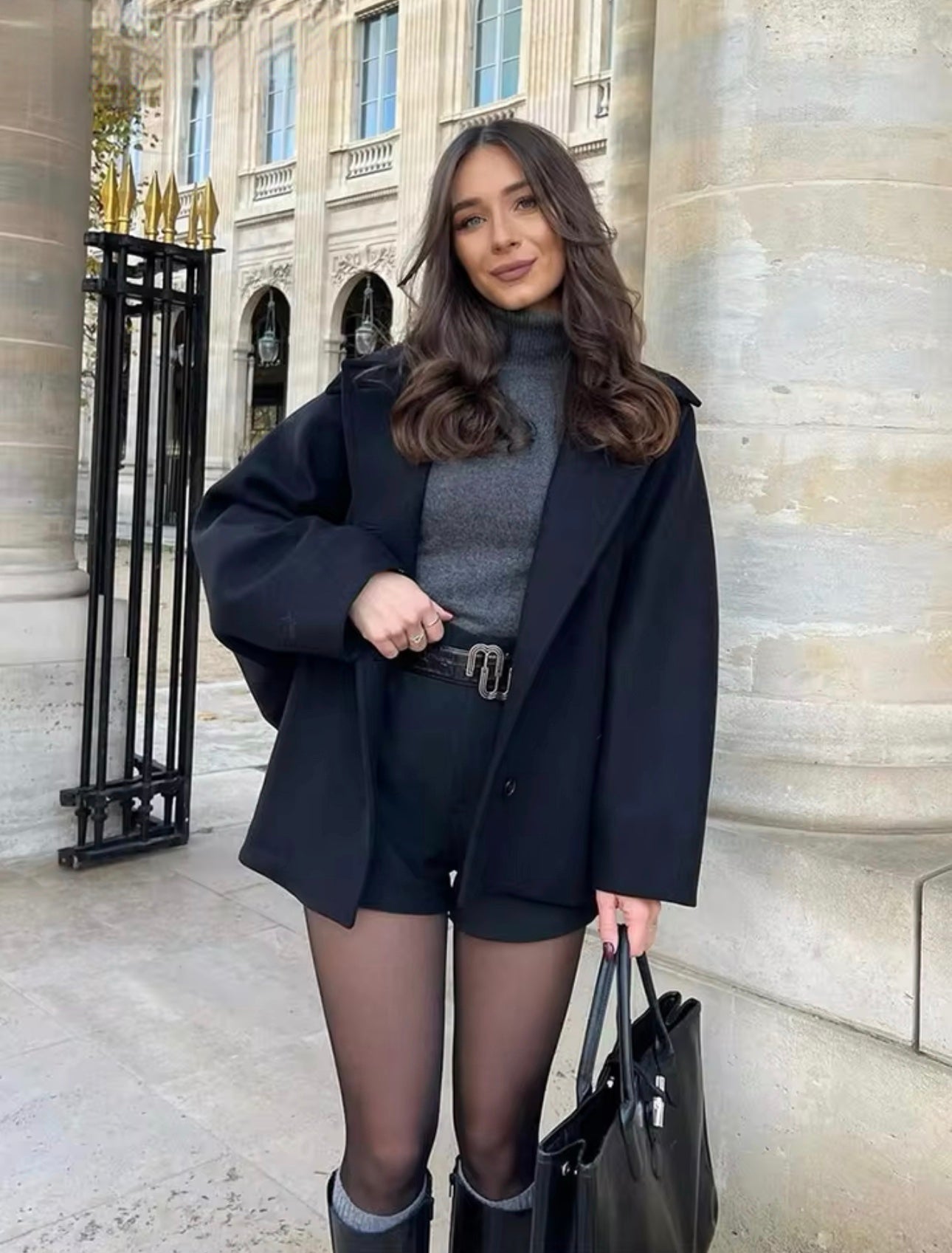 Yani -  Manteau surdimensionné à boutons avec poches