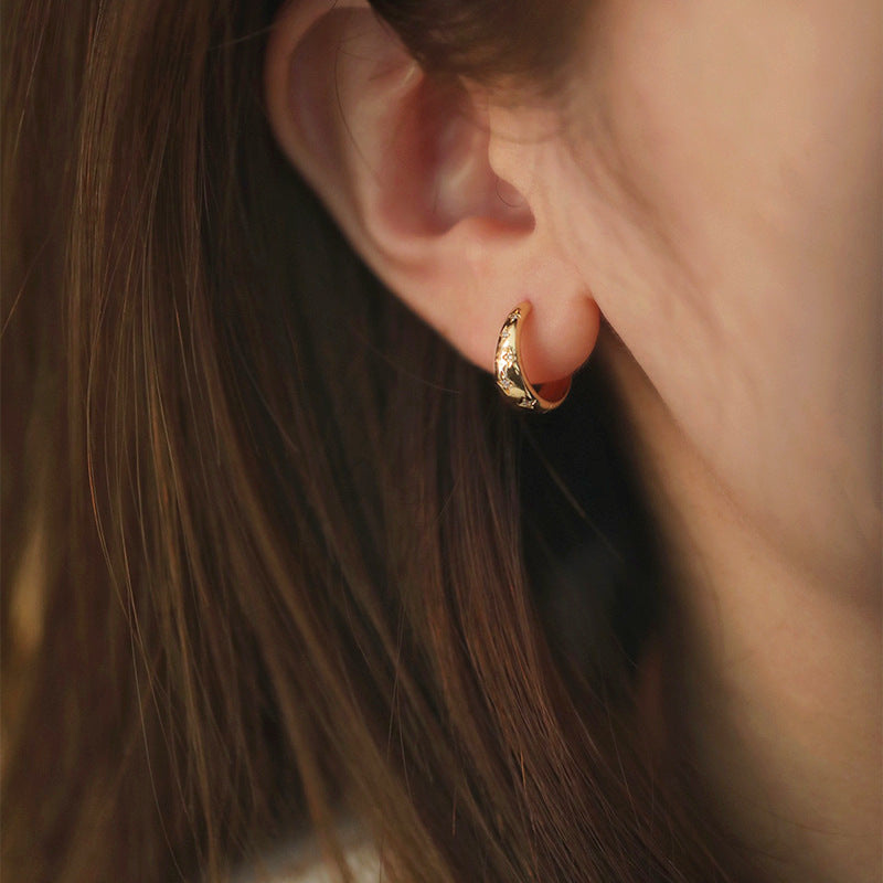Boucles d'oreilles en Argent Luxe et Plaquées Or