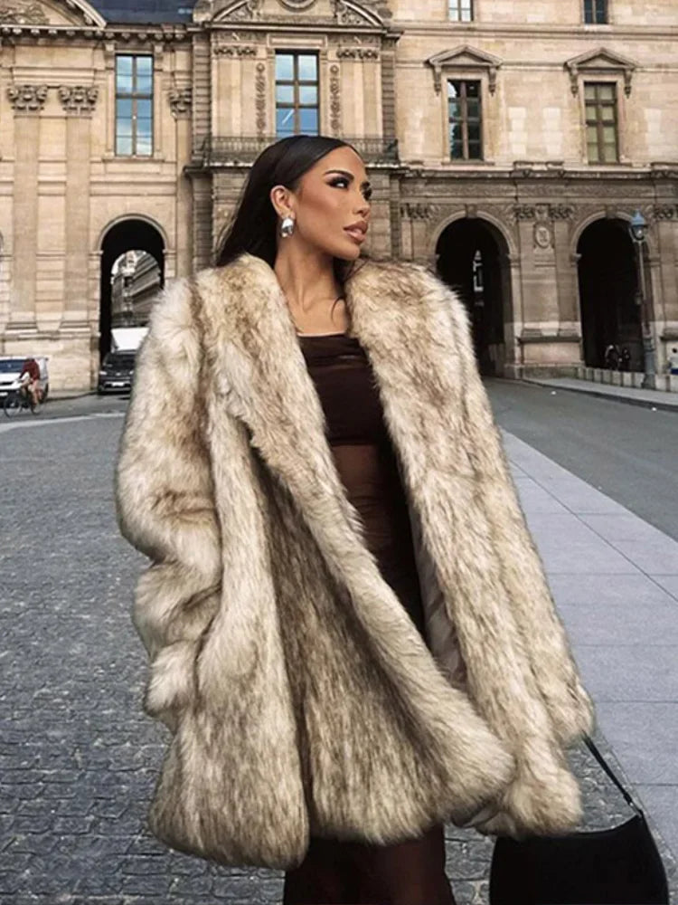 Yani -  Manteau en Fausse Fourrure Luxe