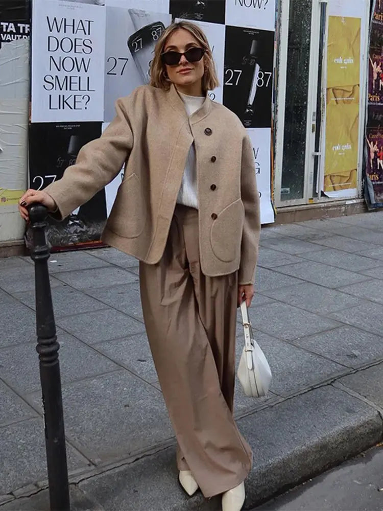 Yani - Manteau Oversized en Mélange de Laine
