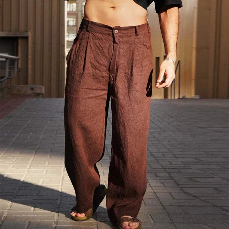 Calypso – Pantalon en lin large