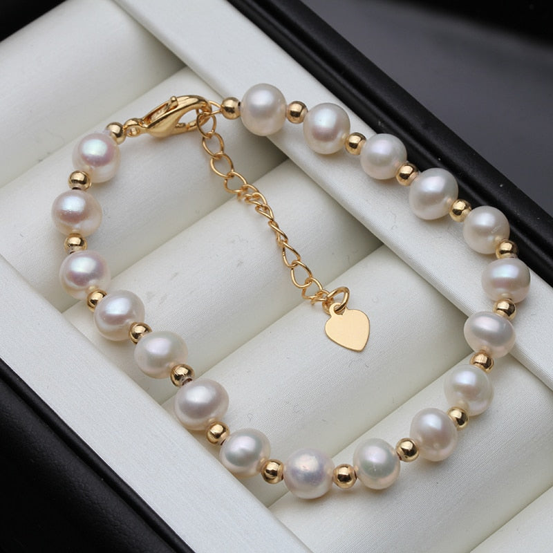 Chérie - Bracelet à breloques effet perles