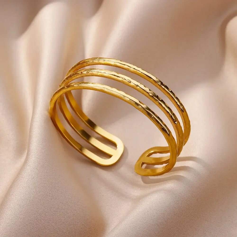 Bague Ajustable Egyptienne en Finition Or