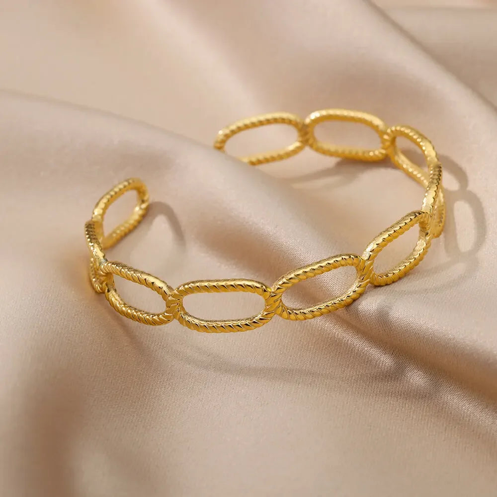 Bague Égyptienne Dorée à 3 Anneaux