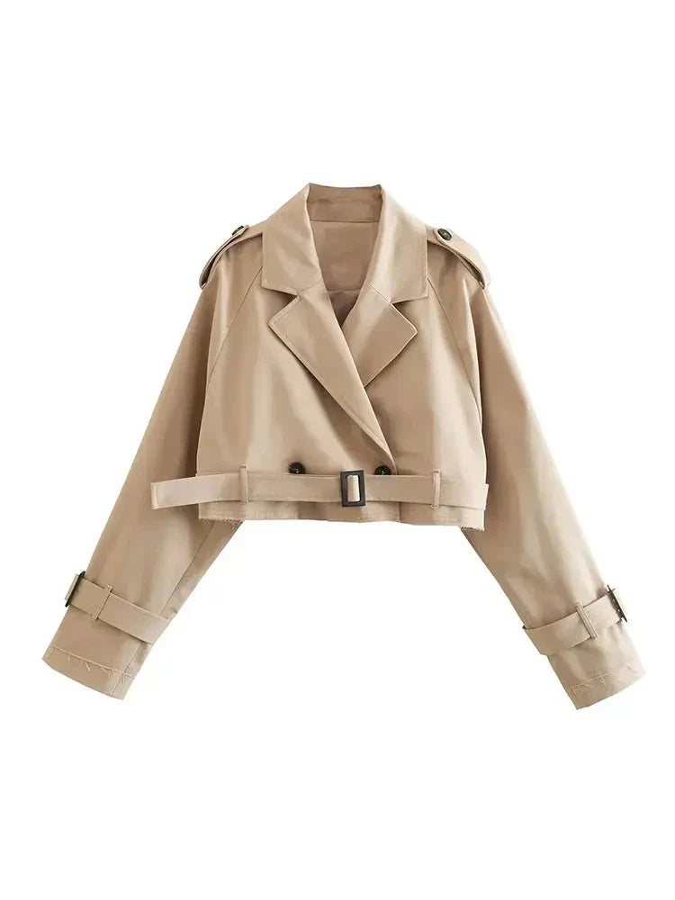 Yani - Veste Ceinturée Croppée