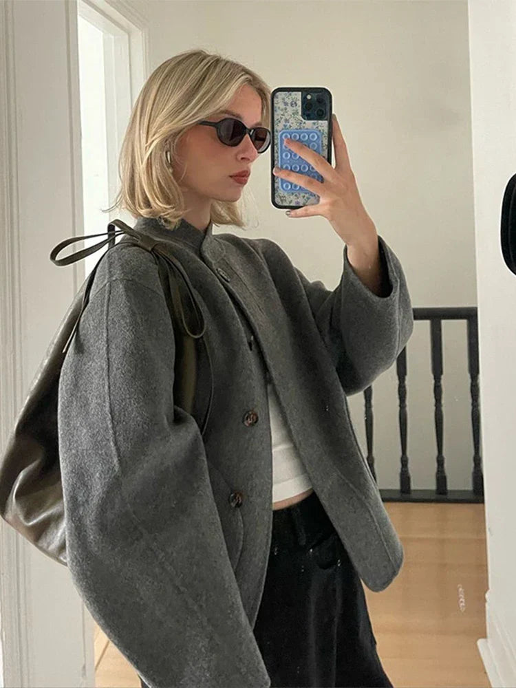 Yani - Manteau Oversized en Mélange de Laine